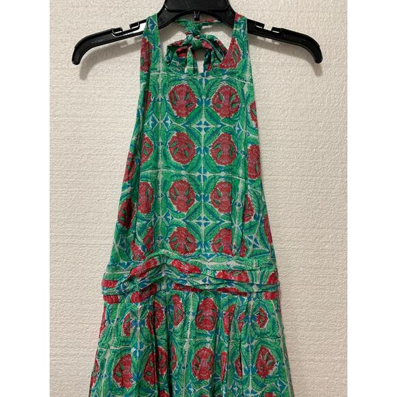 Banjanan Printed Capri Maxi Dress w/ Pockets XL NWT - Picture 6 of 14